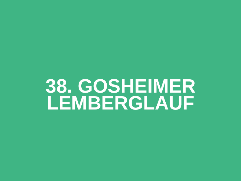 38. Gosheimer Lemberglauf Logo