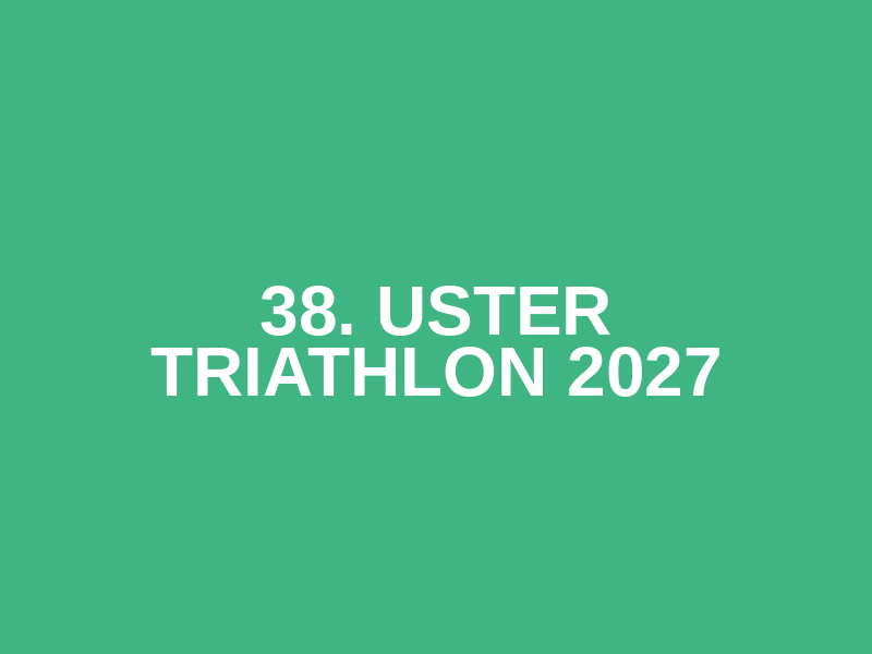 38. Uster Triathlon 2027 Logo