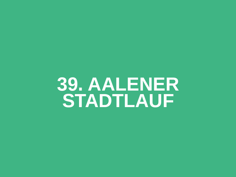 39. Aalener Stadtlauf Logo
