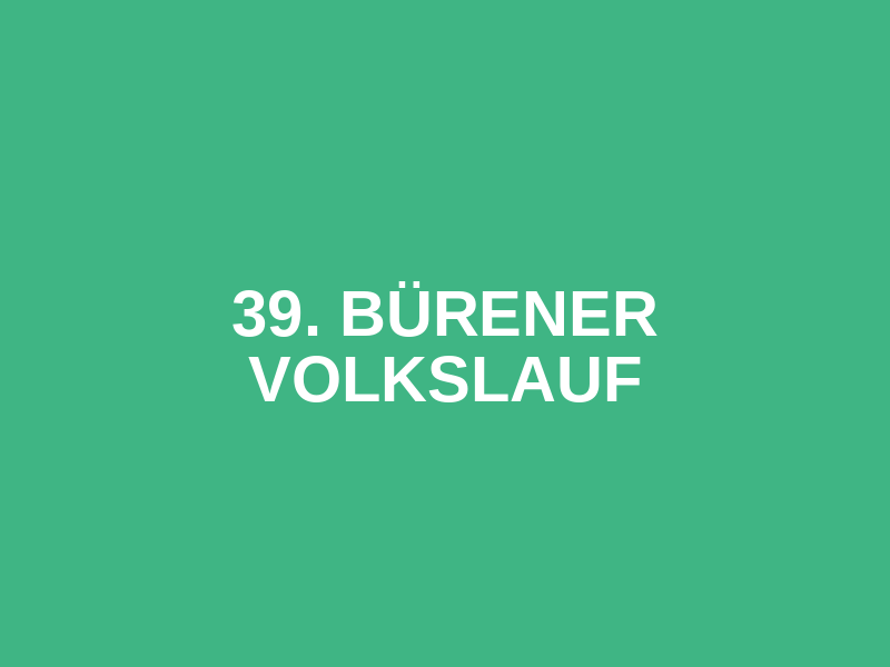 39. Bürener Volkslauf