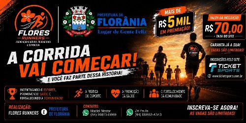 3ª CORRIDA DE EMANCIPAÇÃO POLÍTICA DE FLORÂNIA Logo