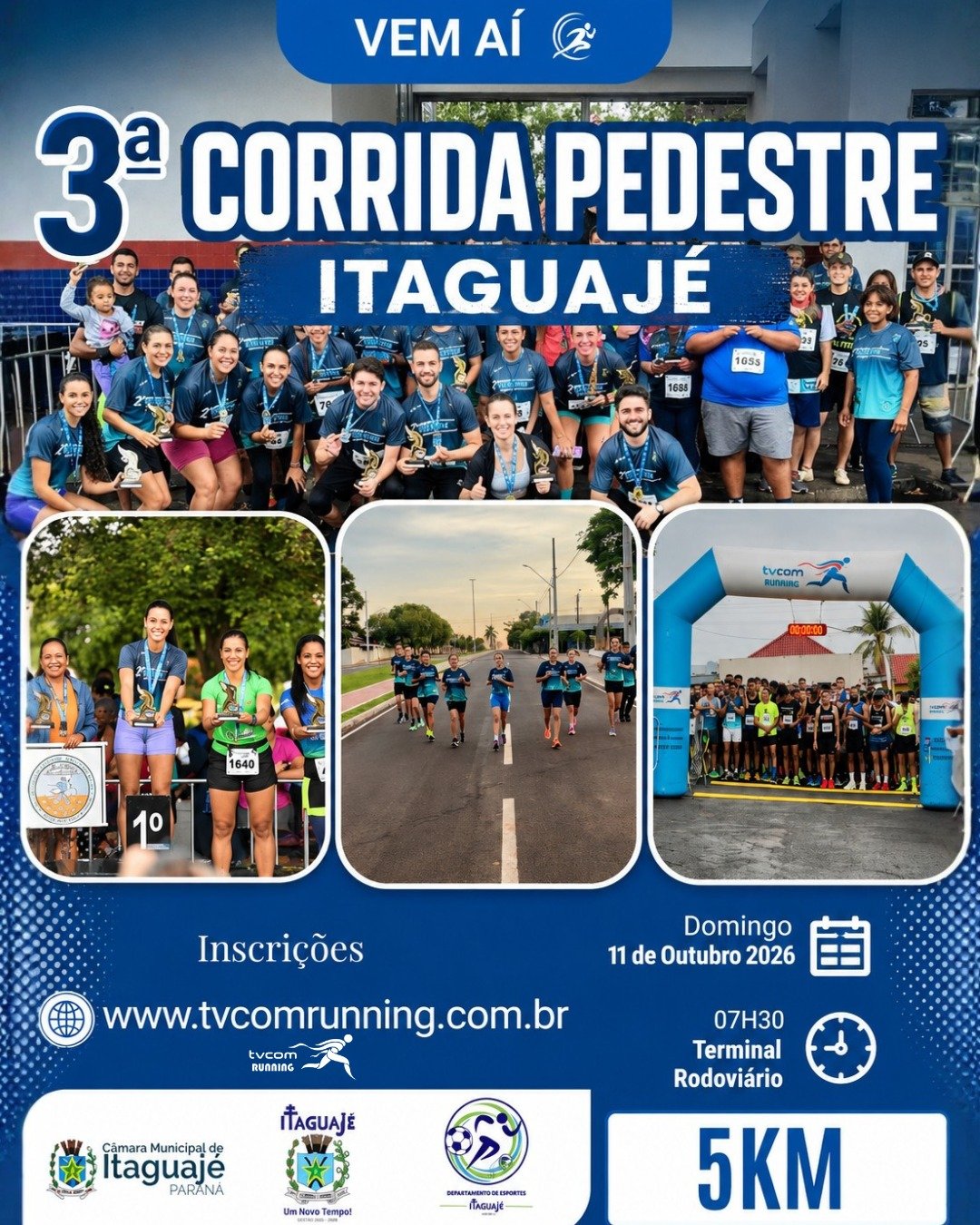 3ª CORRIDA PEDESTRE DE ITAGUAJÉ PR Logo