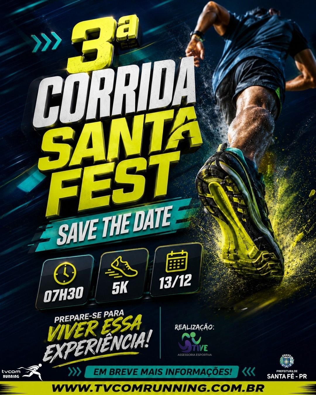 3ª CORRIDA SANTA FEST Logo