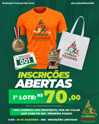 3º Corrida Solidária - Natal Sem Fome. Logo