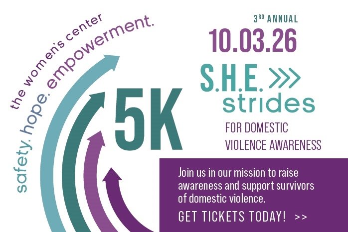 3rd Annual S.H.E. Strides 5K for Domestic Violence Logo