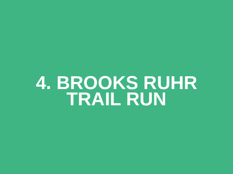 4. Brooks Ruhr Trail Run Logo