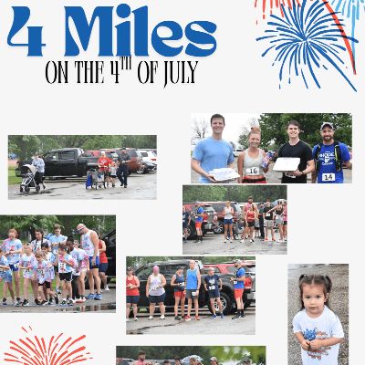 4 Miles on the 4th! Logo