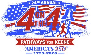 4 on the 4th Road Race Logo