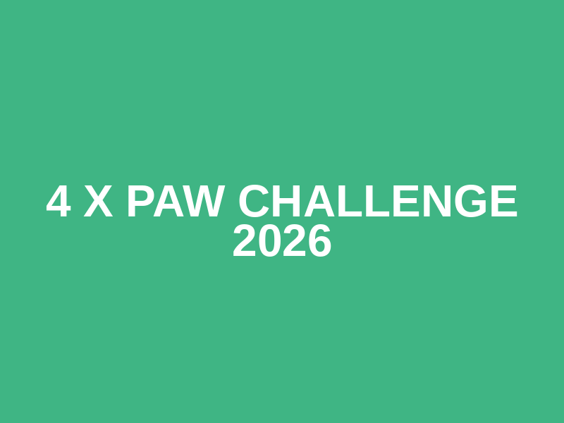 4 X Paw Challenge 2026 Logo