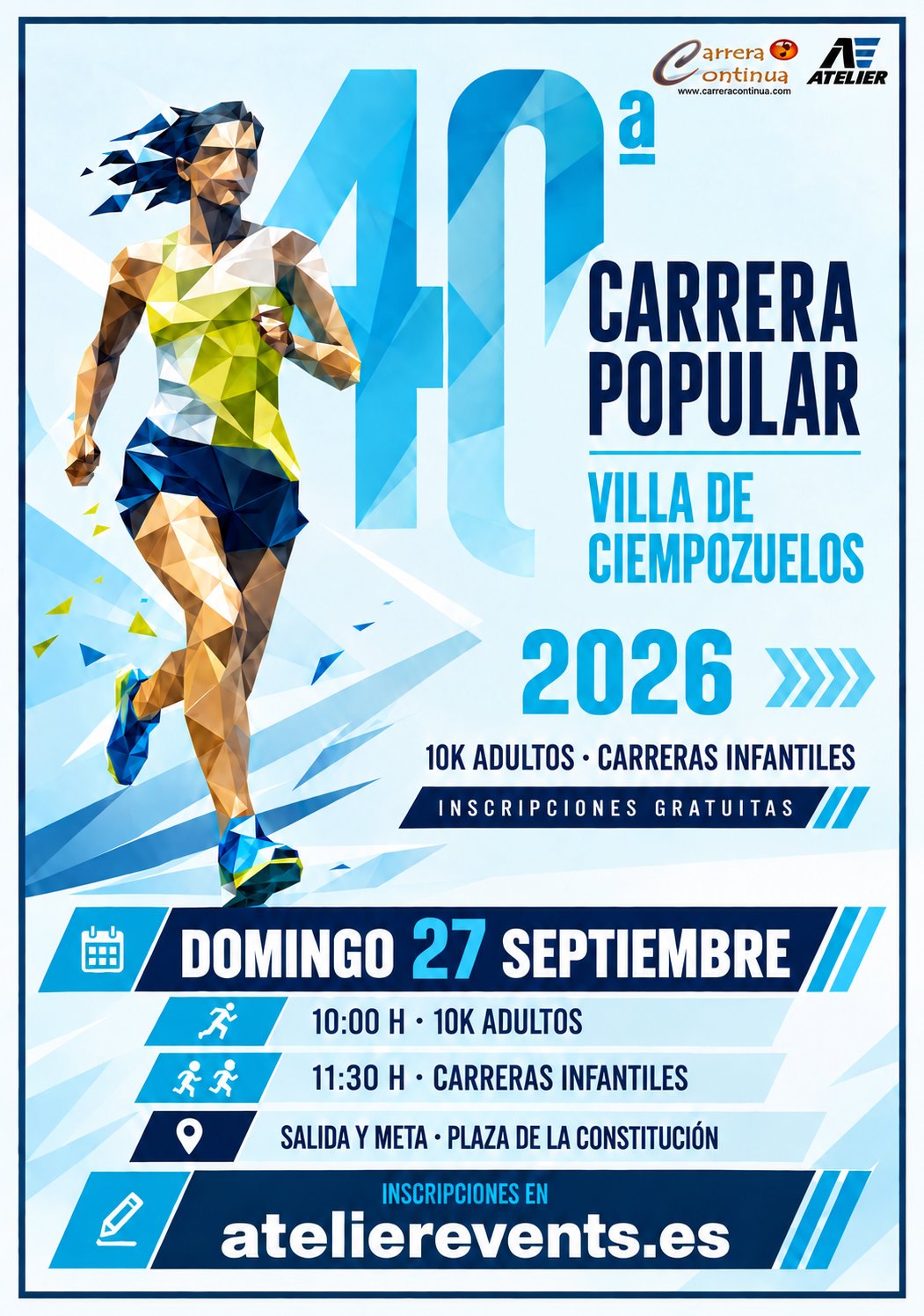 40 CARRERA POPULAR VILLA DE CIEMPOZUELOS 2026 Logo