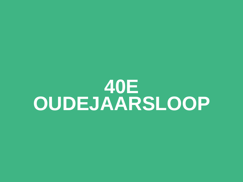 40e Oudejaarsloop Logo
