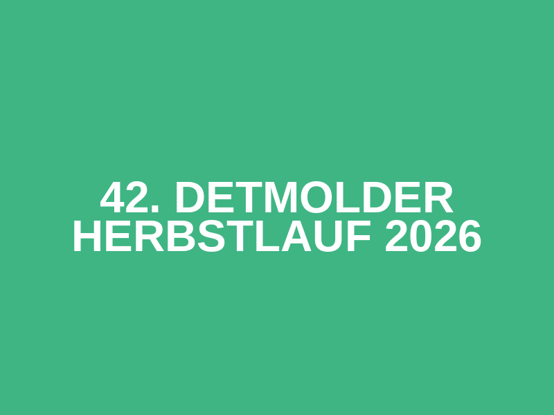 42. Detmolder Herbstlauf 2026 Logo