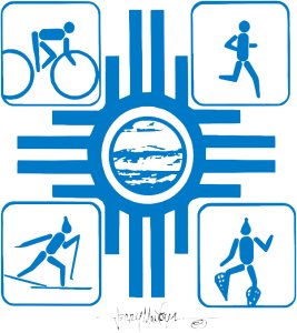 44th Annual Mt. Taylor Winter Quadrathlon Logo