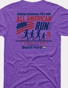 44th Annual Beach Ford All American Run 5k & 1 Mile Fun Run Logo