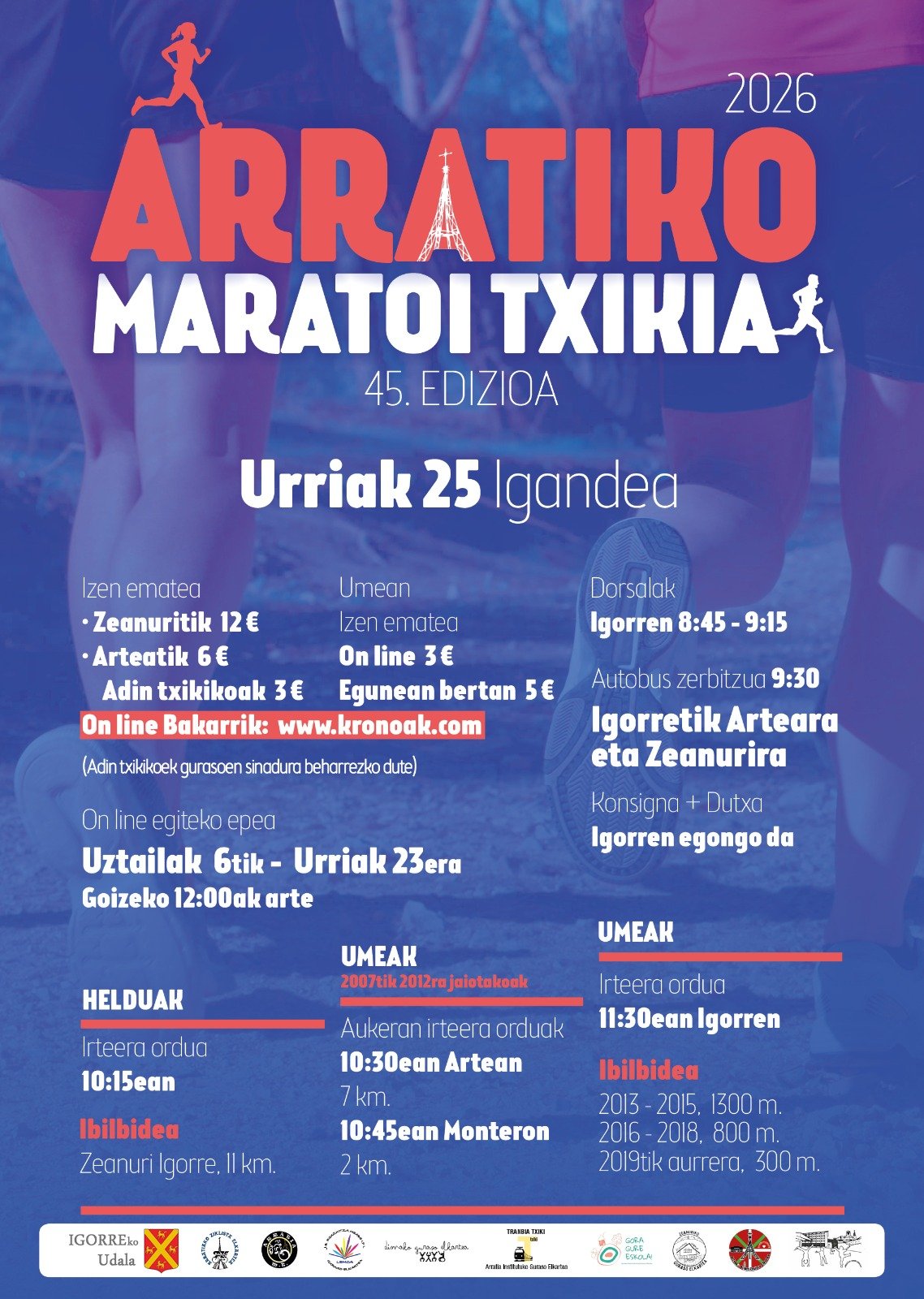 45. Arratiako Maratoi Txikia (Zeanuri-Igorre) 2026