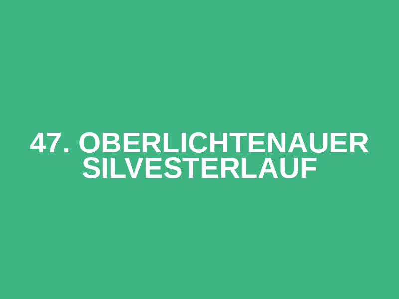 47. Oberlichtenauer Silvesterlauf Logo