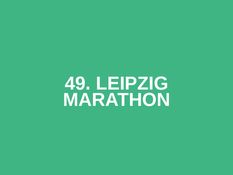 49. LEIPZIG MARATHON Logo