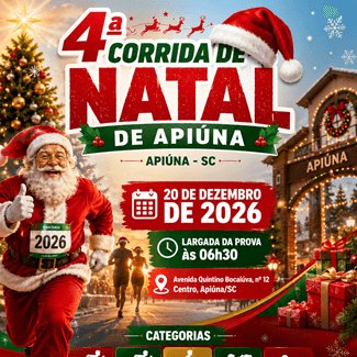 4ª CORRIDA DE NATAL DE APIÚNA Logo