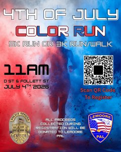 4th Of July Color Run Logo