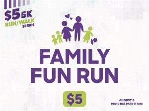 $5 5K Series: 2026 Family Fun Run Logo