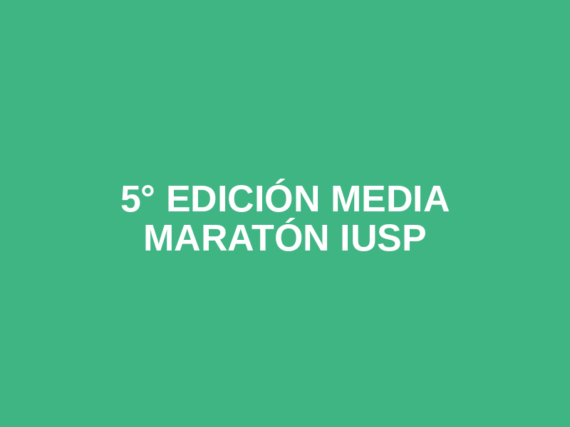 5° Edición Media Maratón IUSP Logo