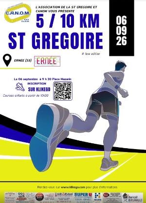 5 et 10km de la st Grégoire