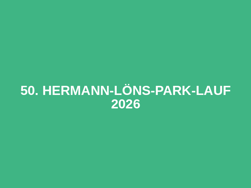 50. Hermann-Löns-Park-Lauf 2026 Logo