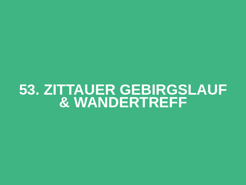 53. Zittauer Gebirgslauf & Wandertreff Logo