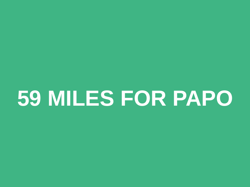 59 Miles for Papo Logo