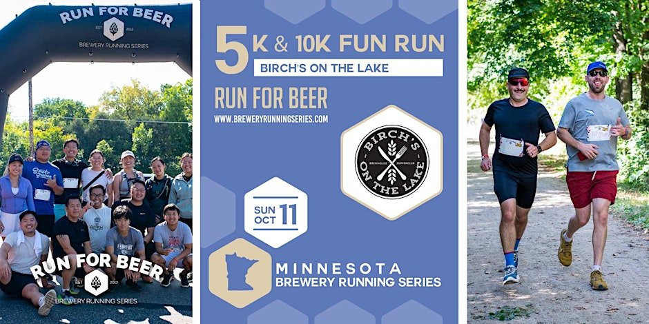 5k and 10k Fun Run x Birch's on the Lake | 2026 MN Brewery Running Series