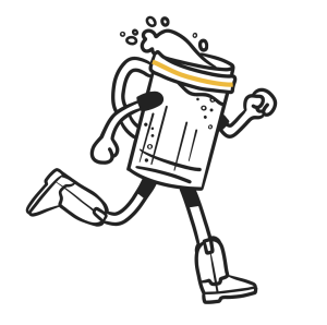 5K Brew Run at Mountains Walking Logo