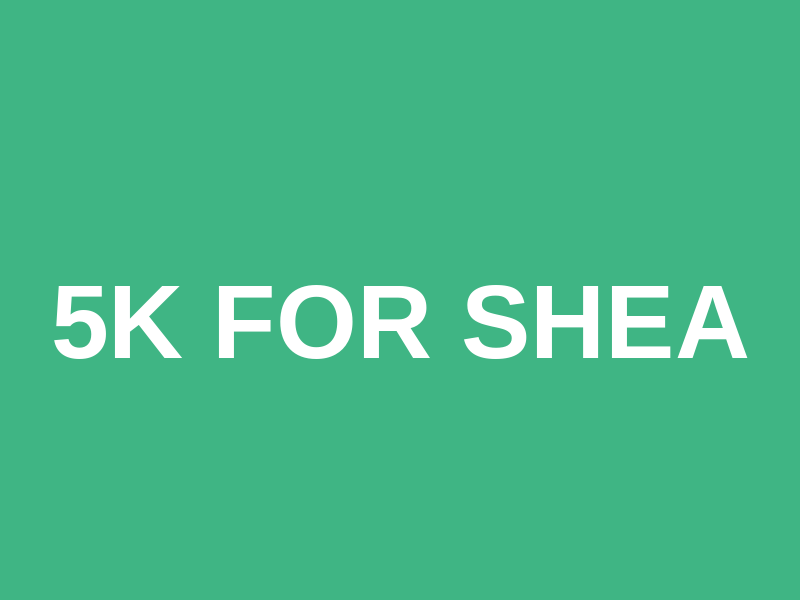5k for Shea Logo