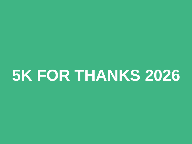 5k For THANKS 2026 Logo