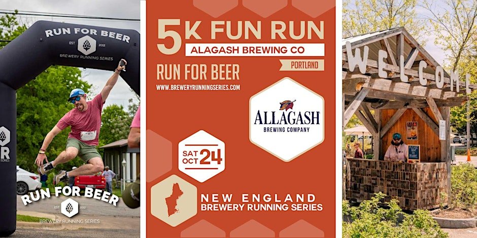 5k Fun Run at Allagash Brewing  | 2026 New England Brewery Running Series Logo