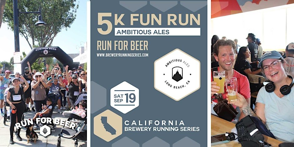 5k Fun Run at Ambitious Ales | 2026 CA Brewery Running Series Logo