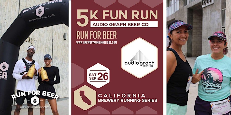 5k Fun Run at Audio Graph Beer Co | 2026 CA Brewery Running Series Logo