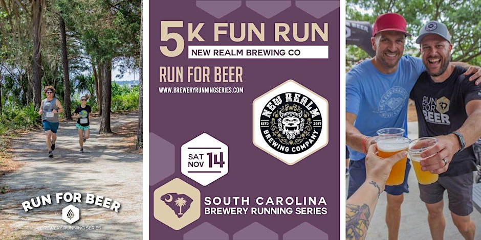 5k Fun Run at New Realm Brewing | 2026 SC Brewery Running Series Logo