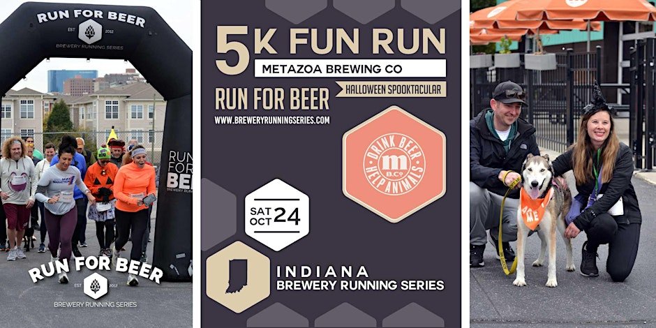 5k Fun Run x Metazoa Brewing | 2026 Indiana Brewery Running Series (21+) Logo
