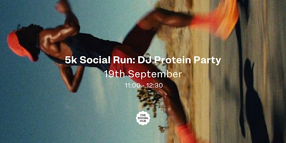 5k Social Run: DJ Protein Party Logo