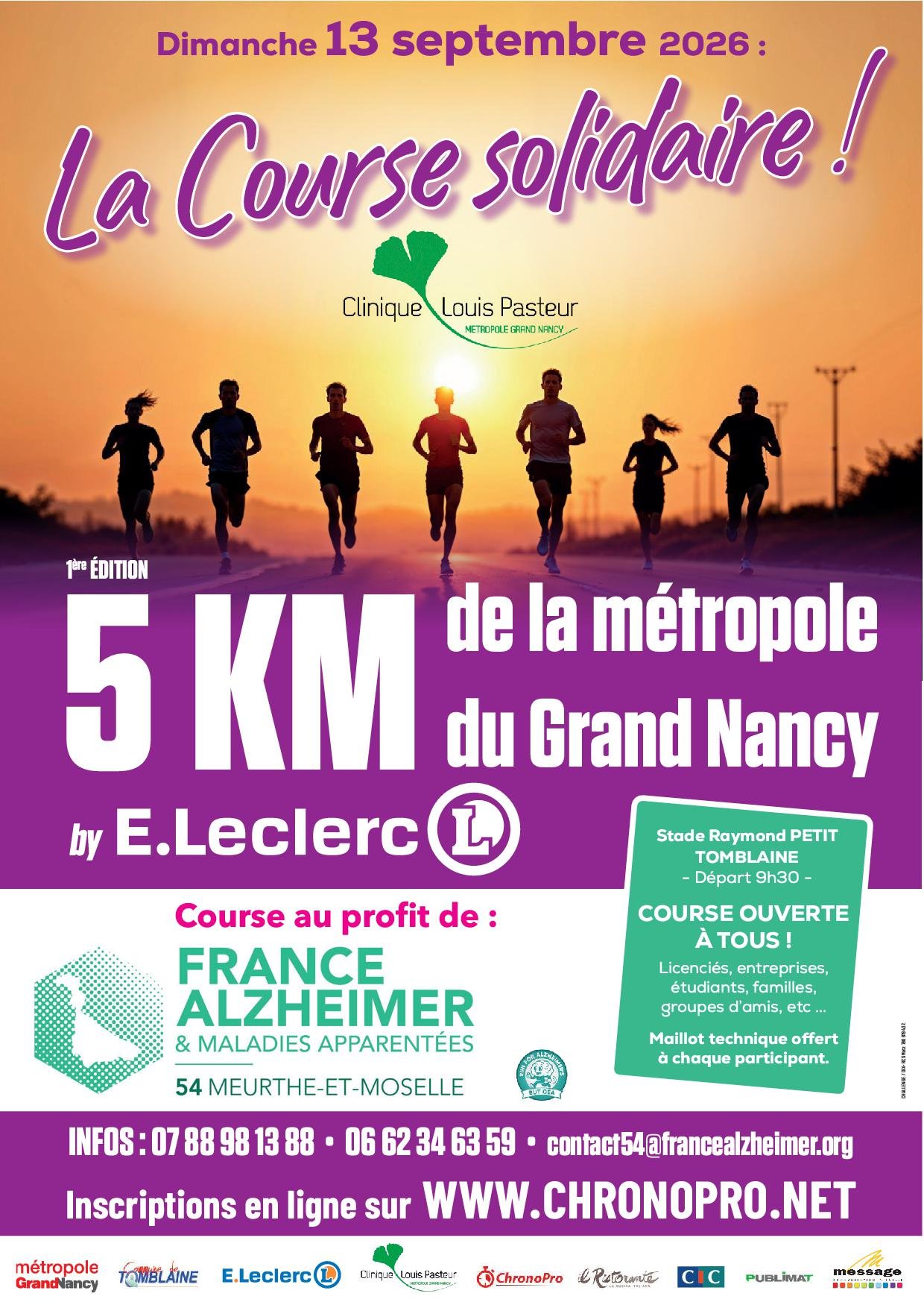 5km de la métropole du Grand Nancy 2026 Logo