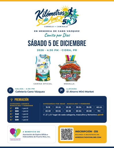 5km Kilómetros de Amor / En memoria de Cano Vázquez Logo