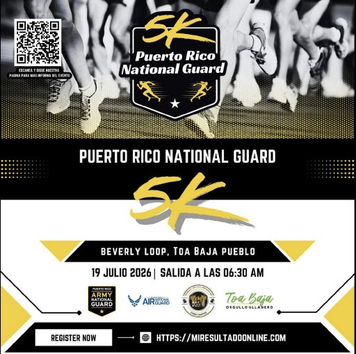 5km PR National Guard Logo