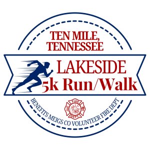 5th Annual Lakeside Ten Mile 5K Fun Run Logo