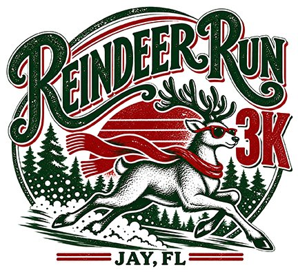 5th Annual Reindeer Run 3K (1.8 miler) event Logo