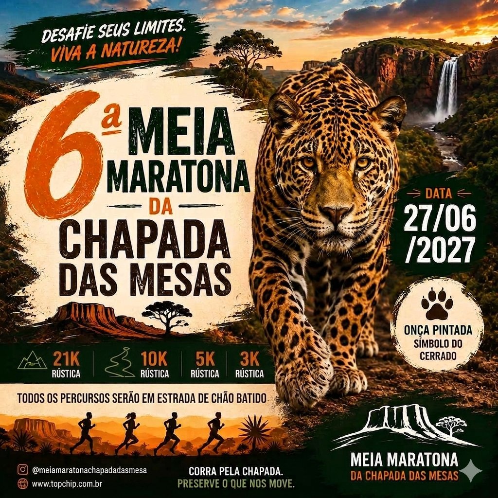 6ª MEIA MARATONA CHAPADA DAS MESAS Logo