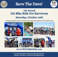 6th Annual Fort Bend DA Bike Ride for Survivors Logo