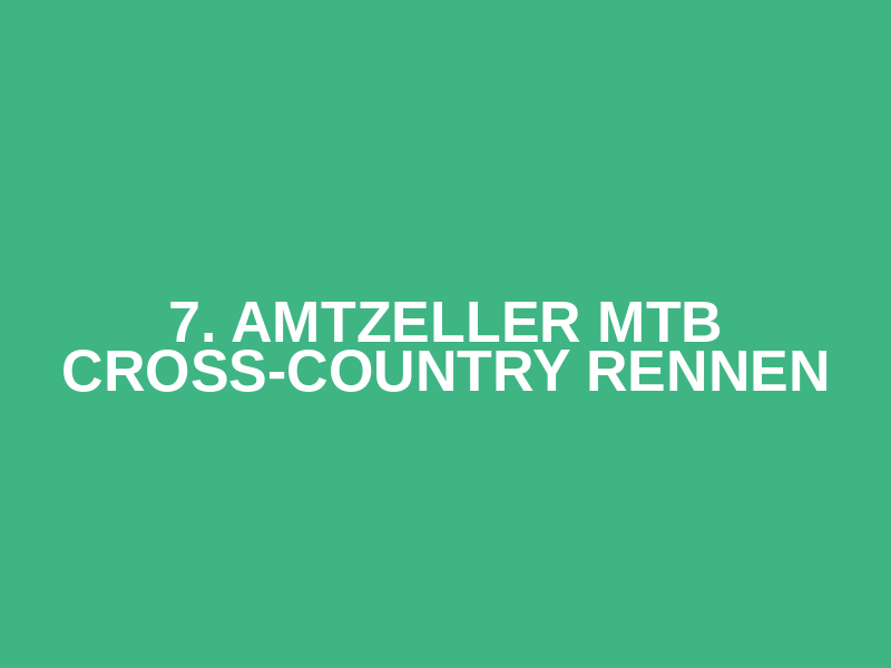 7. Amtzeller MTB Cross-Country Rennen Logo
