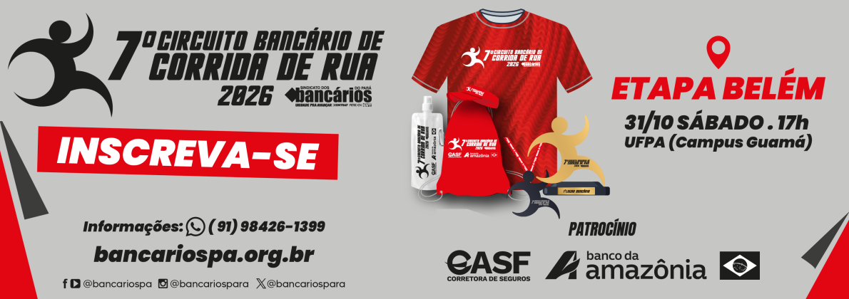 7º CIRCUITO BANCÁRIO DE CORRIDA DE RUA 2026 Logo