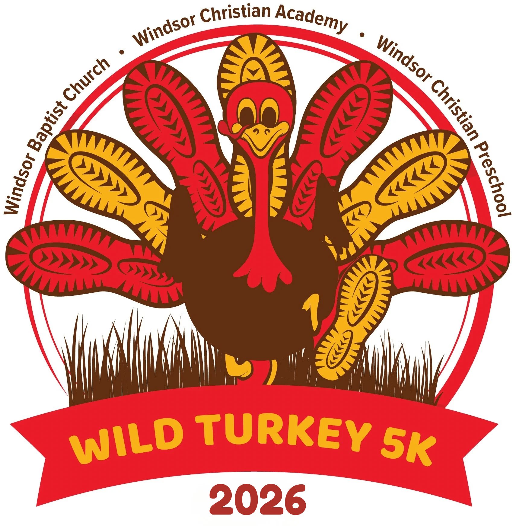 7th Annual WINDSOR WILD TURKEY 5K and Kids Fun Run 2026 Logo
