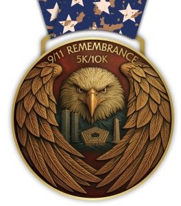 9/11 Remembrance "Live Virtual" 5k/10k Logo